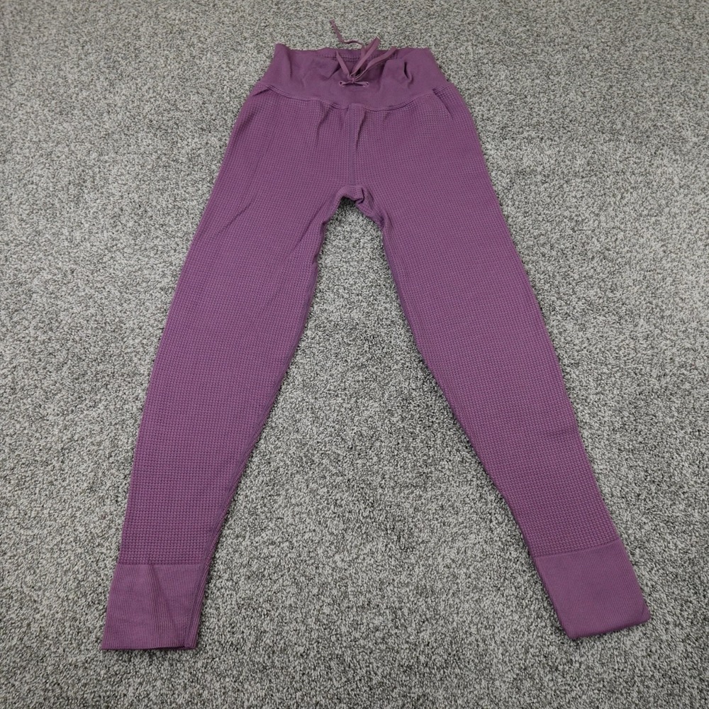 PINK Pants Womens Medium‎ Purple Victoria Secret Active Knit Jogger Sweatpants